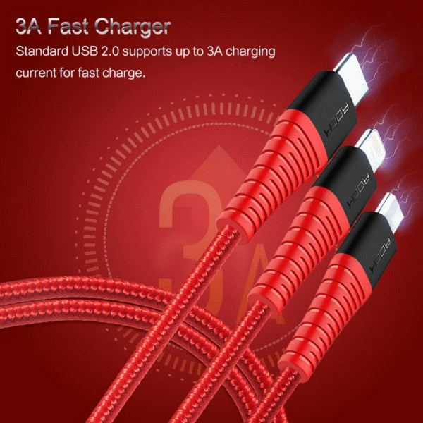 3 IN 1 CHARGING CABLE Robust and practical