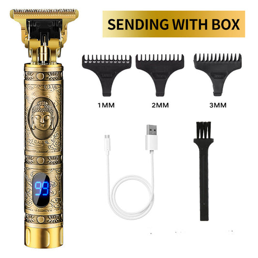 Electric hair clipper, oil head engraving shaver