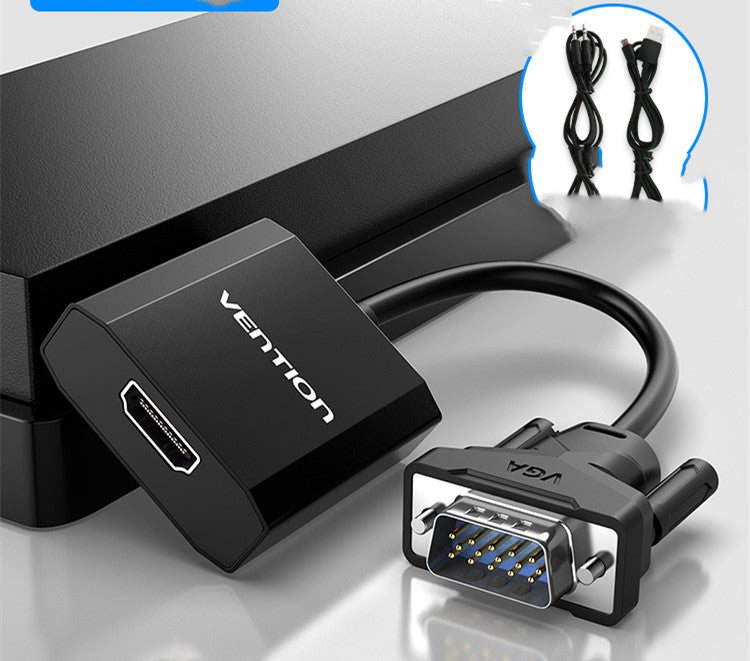 Convertisseur HD Adaptateur Câble Ordinateur TV Projecteur Vidéo avec Adaptateur Audio