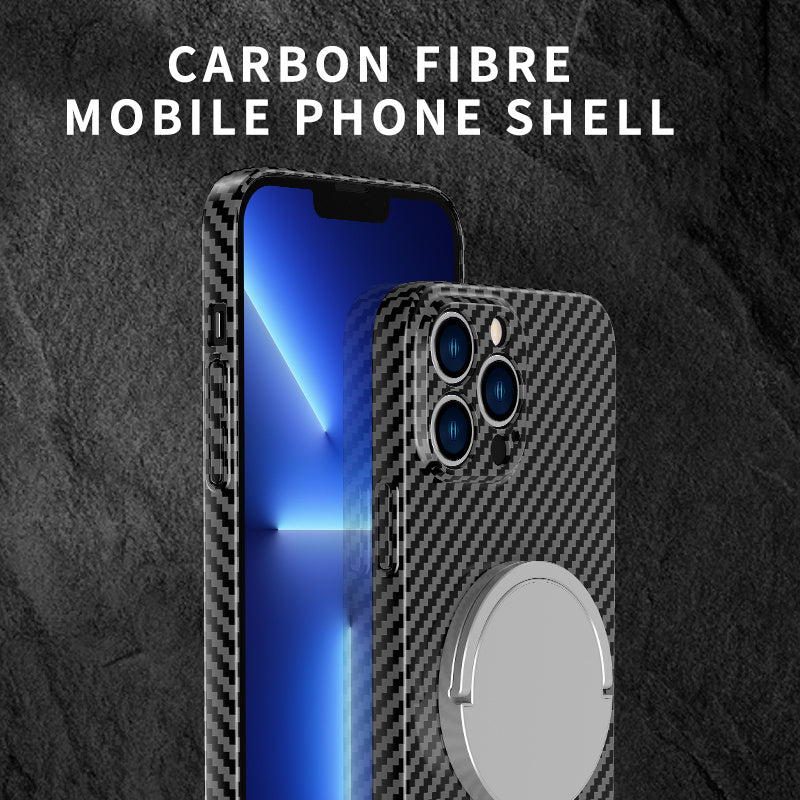 Coque de téléphone en fibre de carbone pour iPhone 11 à 13