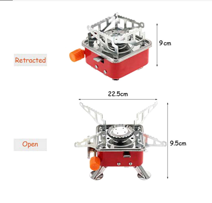 Mini cuisinière à gaz portable et pliable