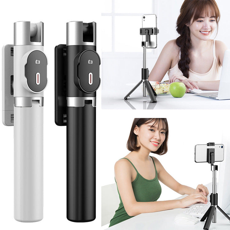 Selfie Stick Cell Phone Built-in Tripod Compatible with Apple