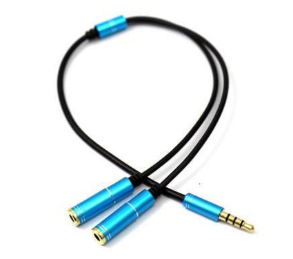 3.5mm Paire Audio Câble Casque Splitter Adaptateur Rallonge pour Voiture Téléphone Tablette MP3