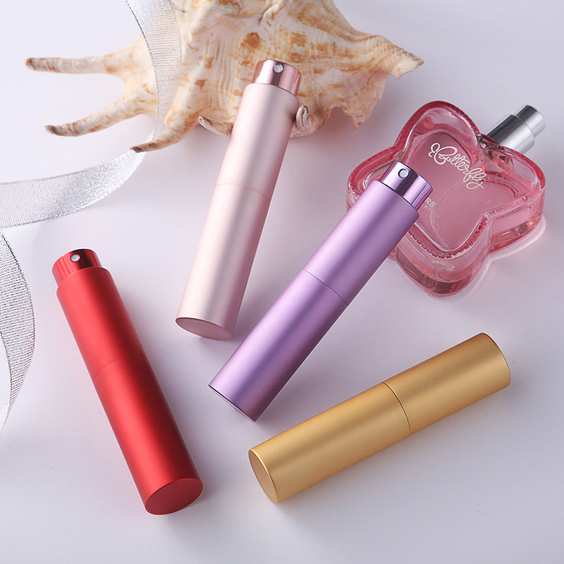 Perfume bottle 10ml rotating aluminum spray bottle