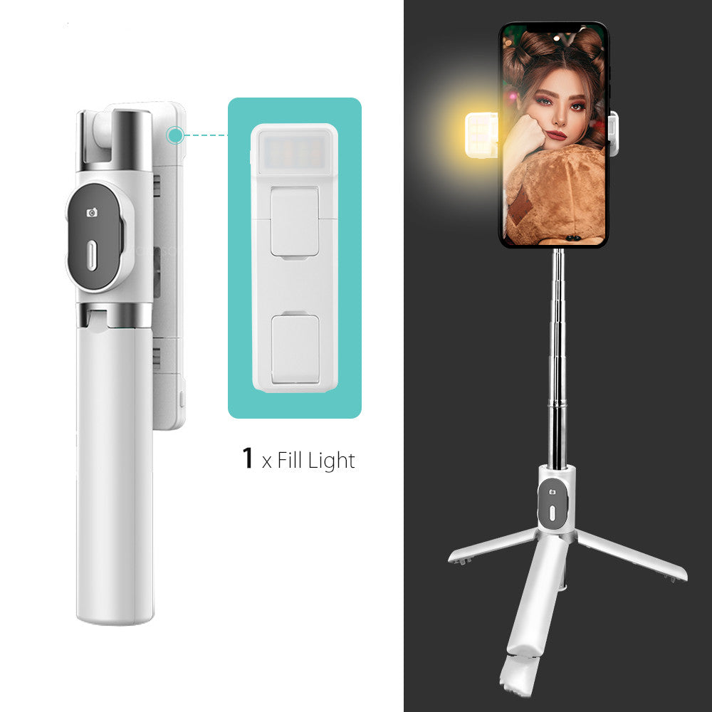 Selfie Stick Cell Phone Built-in Tripod Compatible with Apple