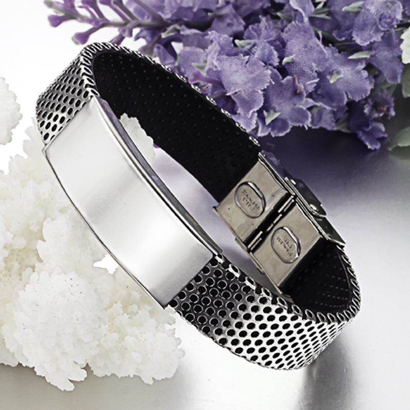 Men's Titanium PU Leather Band