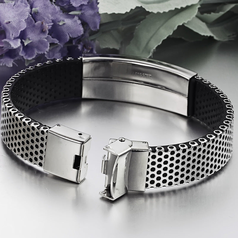 Men's Titanium PU Leather Band