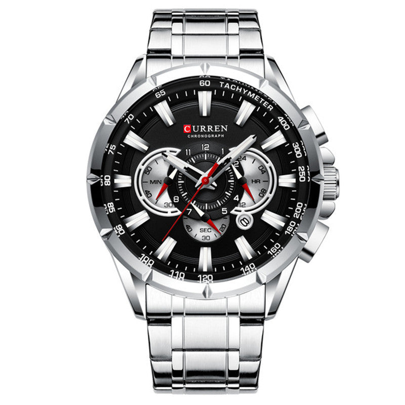 Quartz Calendar Multifunction Men