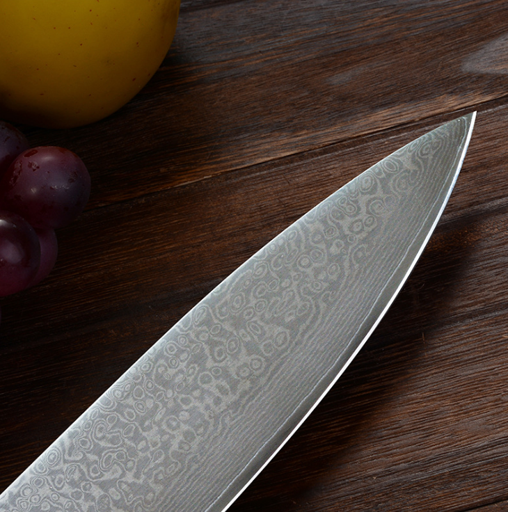 Damascus kitchen knife XINZUO 8 inches (32,5cm) ...