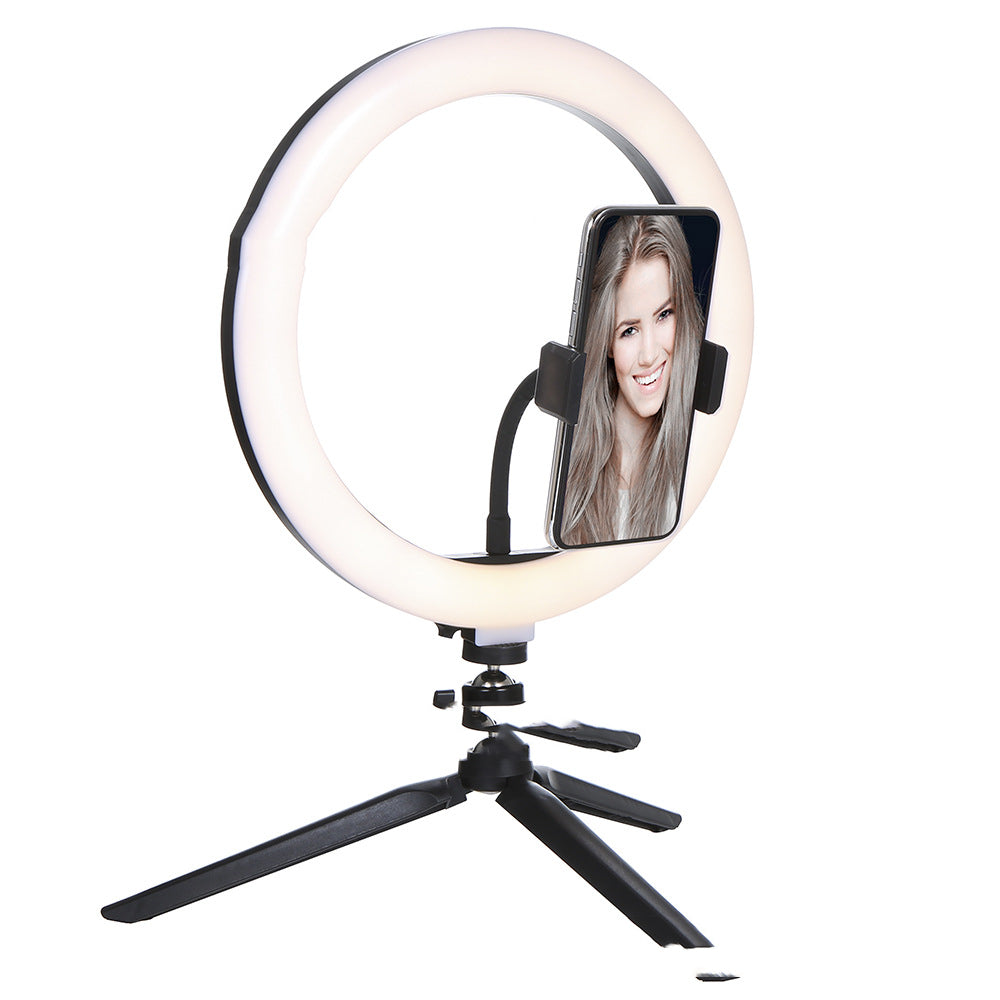 Trépied de bureau avec anneau lumineux pour portrait compatible avec Apple