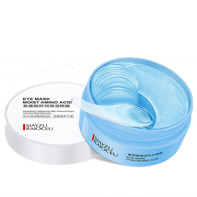 Masque pour les yeux au collagène d'avocat. Gel patch hydratant naturel pour les yeux.