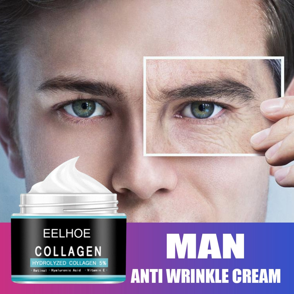 Crème pour le visage anti-âge anti-rides pour hommes de beauté qui fonctionne vraiment. Huile hydratante profonde.