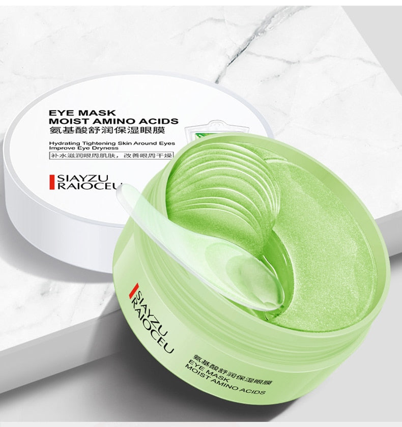 Masque pour les yeux au collagène d'avocat. Gel patch hydratant naturel pour les yeux.