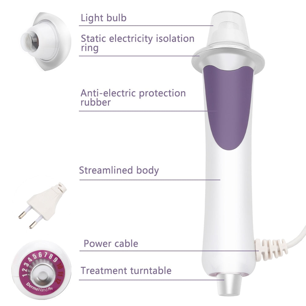 Machine d'injection d'oxygène faciale de beauté. Élimination des rides par micro-courant anti-âge