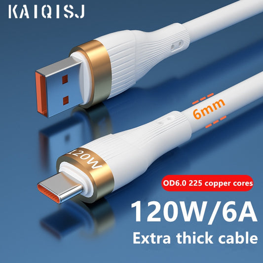 Android Ladekabel 120W 6A USB Type C Cable
