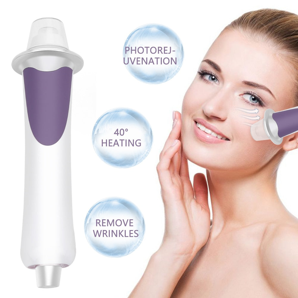 Machine d'injection d'oxygène faciale de beauté. Élimination des rides par micro-courant anti-âge