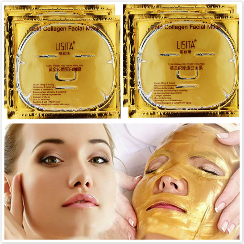 Kristall-Gold-Kollagen-Maske