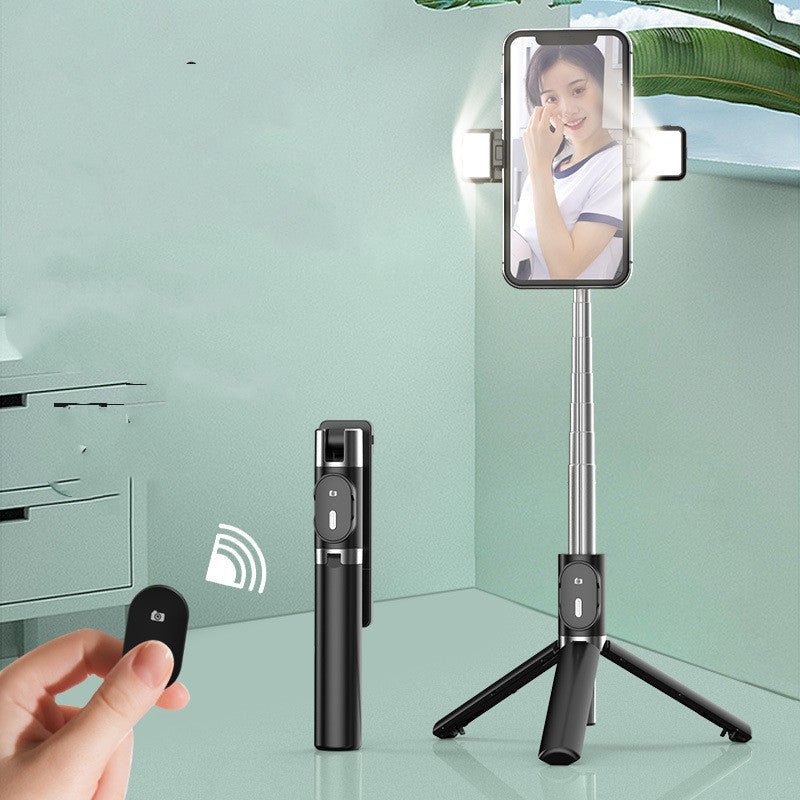 Selfie Stick Cell Phone Built-in Tripod Compatible with Apple