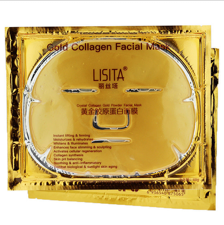 Kristall-Gold-Kollagen-Maske